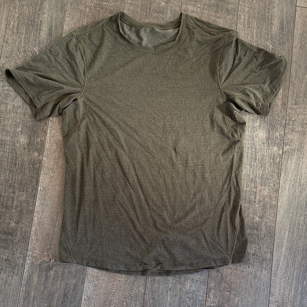 lululemon athletica Dark Olive Short Sleeve Tee
